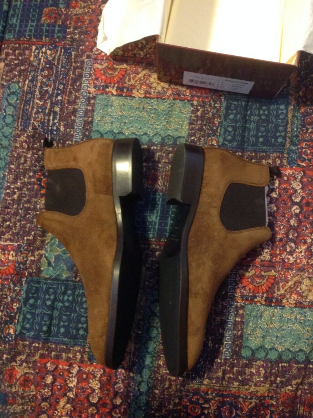 To Boot New York Men's Brighton Brown Suede Chelsea Boots - Size 11M - NIB